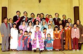 Fr. Francis Grady with a group of Korean parishioners